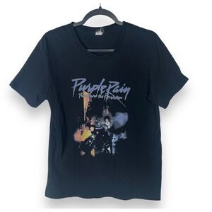 Prince Purple Rain T-Shirt Size Medium Graphic Rock Band Tee Grunge Indie Sleaze